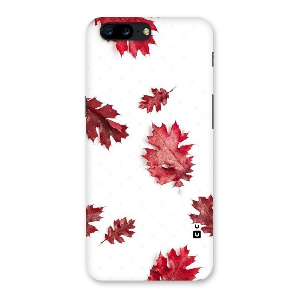 Red Appealing Autumn Leaves Back Case for OnePlus 5