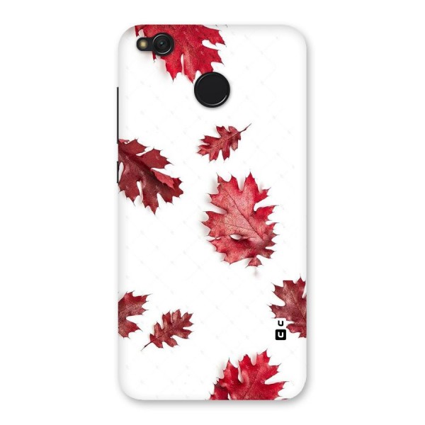 Red Appealing Autumn Leaves Back Case for Redmi 4