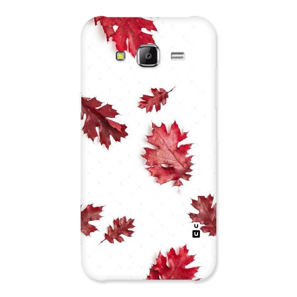 Red Appealing Autumn Leaves Back Case for Samsung Galaxy J5
