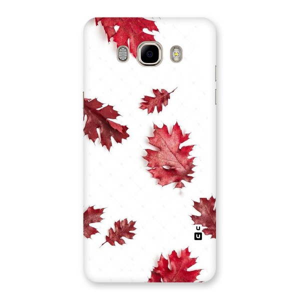 Red Appealing Autumn Leaves Back Case for Samsung Galaxy J7 2016