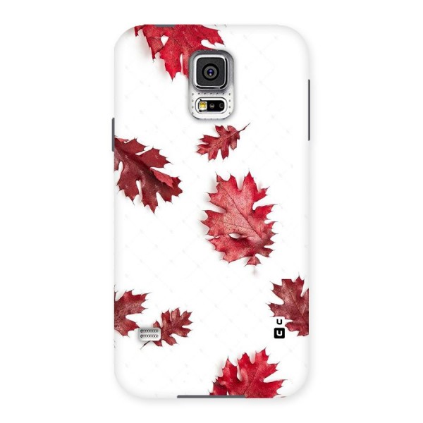 Red Appealing Autumn Leaves Back Case for Samsung Galaxy S5