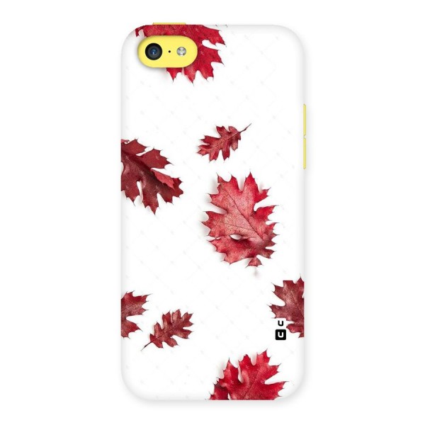Red Appealing Autumn Leaves Back Case for iPhone 5C