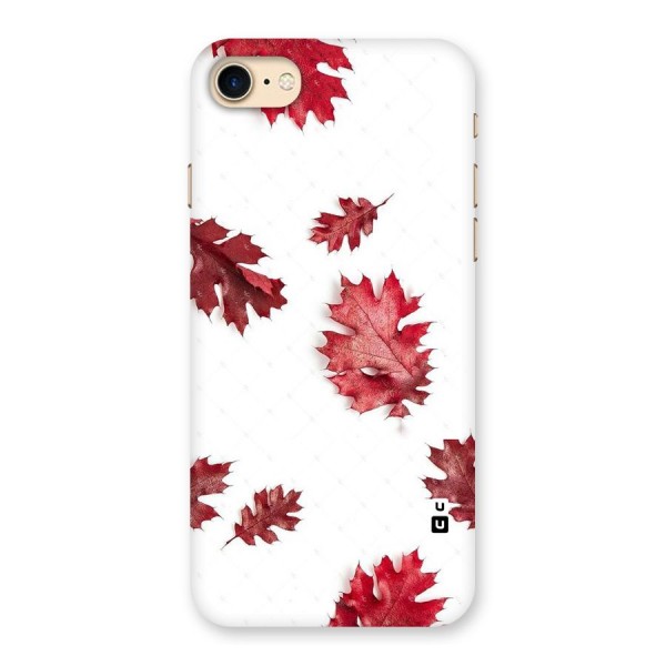 Red Appealing Autumn Leaves Back Case for iPhone 7