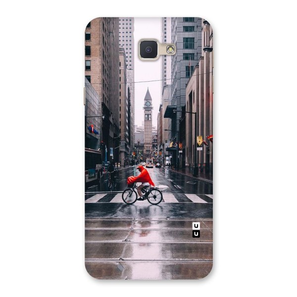Red Bicycle Street Back Case for Galaxy J5 Prime