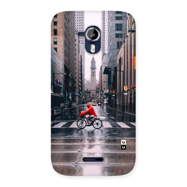 Red Bicycle Street Back Case for Micromax Canvas Magnus A117
