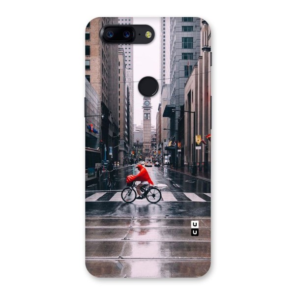 Red Bicycle Street Back Case for OnePlus 5T