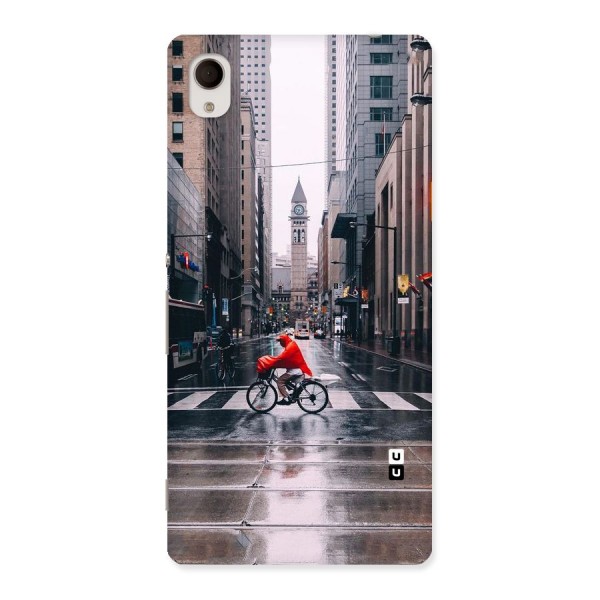 Red Bicycle Street Back Case for Sony Xperia M4
