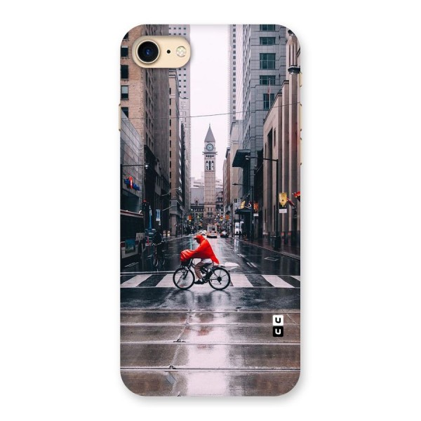 Red Bicycle Street Back Case for iPhone 7