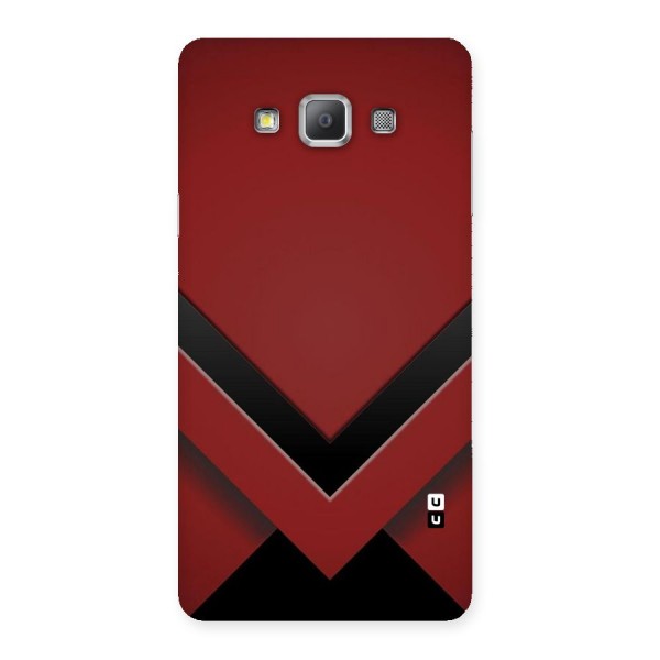 Red Black Fold Back Case for Galaxy A7