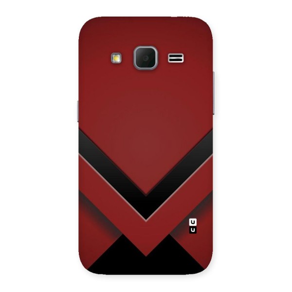 Red Black Fold Back Case for Galaxy Core Prime