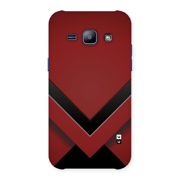 Red Black Fold Back Case for Galaxy J1