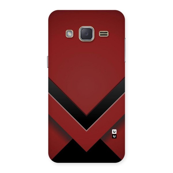 Red Black Fold Back Case for Galaxy J2
