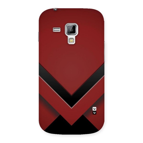 Red Black Fold Back Case for Galaxy S Duos
