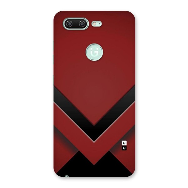 Red Black Fold Back Case for Gionee S10