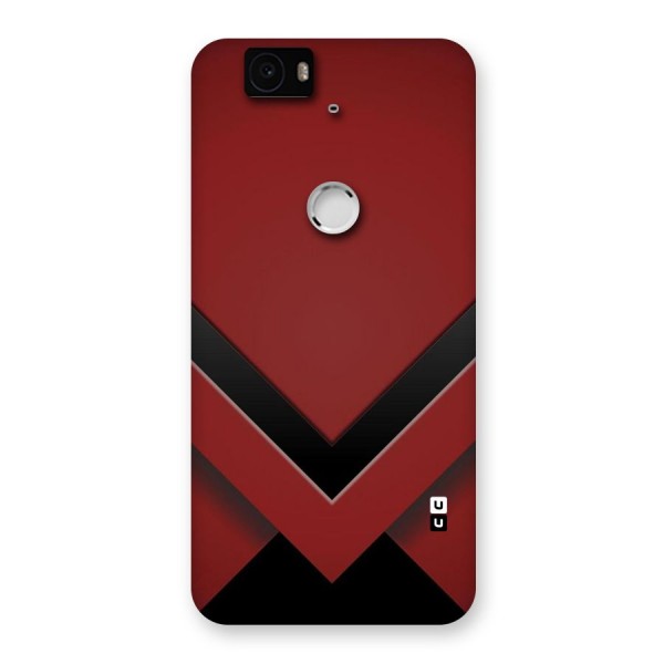 Red Black Fold Back Case for Google Nexus-6P