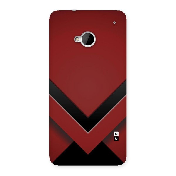 Red Black Fold Back Case for HTC One M7