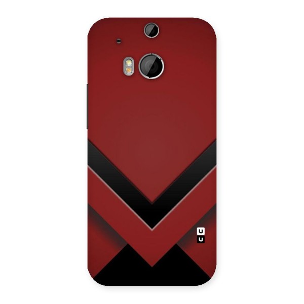 Red Black Fold Back Case for HTC One M8
