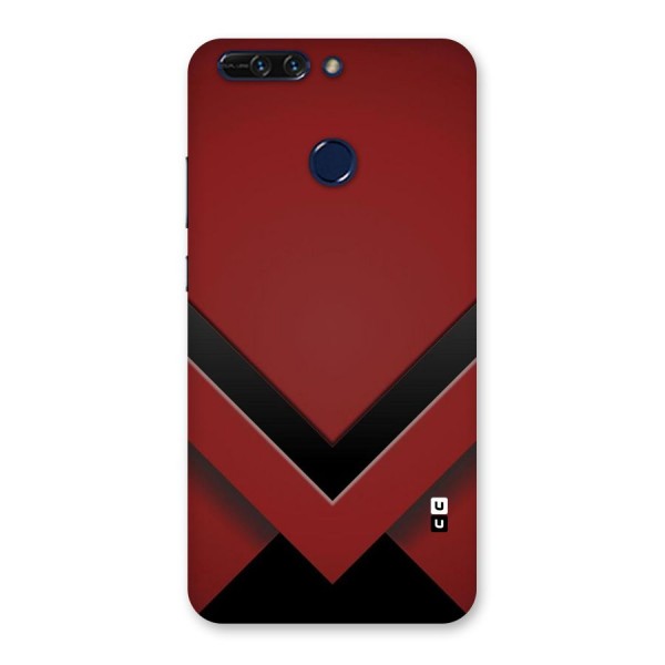 Red Black Fold Back Case for Honor 8 Pro