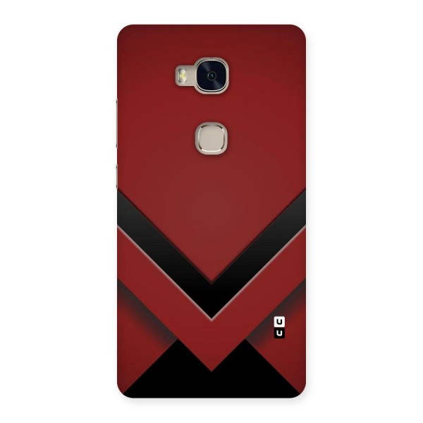 Red Black Fold Back Case for Huawei Honor 5X