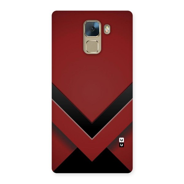 Red Black Fold Back Case for Huawei Honor 7