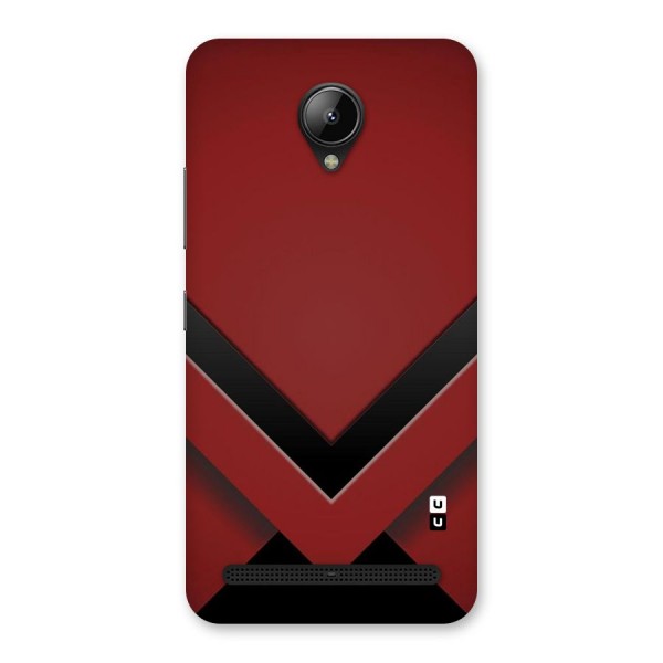 Red Black Fold Back Case for Lenovo C2