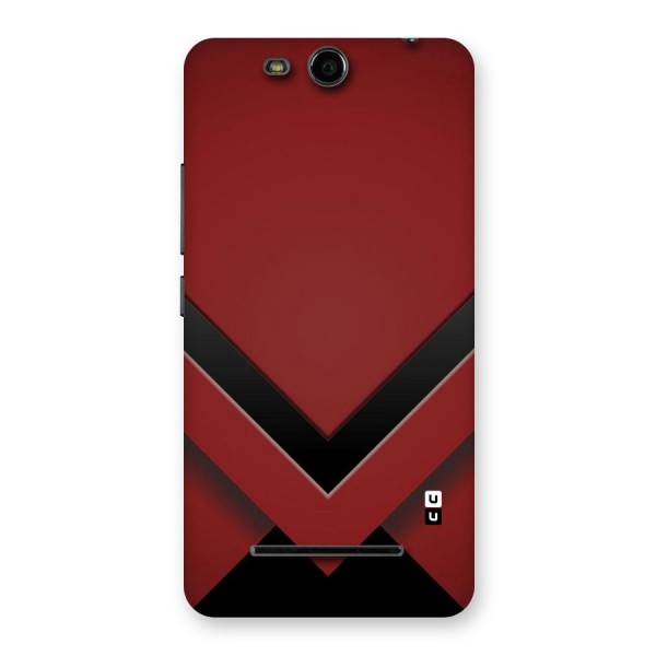Red Black Fold Back Case for Micromax Canvas Juice 3 Q392