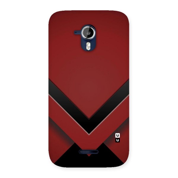 Red Black Fold Back Case for Micromax Canvas Magnus A117