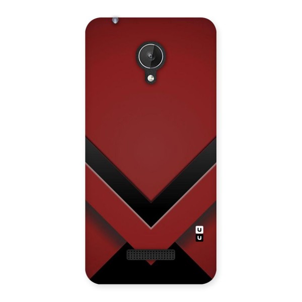 Red Black Fold Back Case for Micromax Canvas Spark Q380