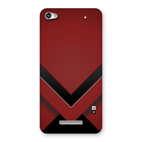 Red Black Fold Back Case for Micromax Hue 2