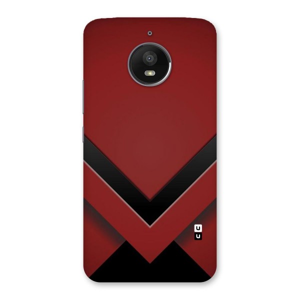 Red Black Fold Back Case for Moto E4 Plus
