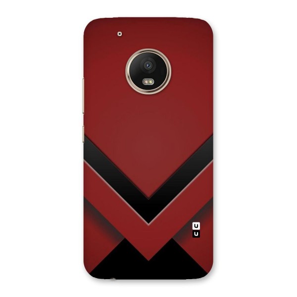Red Black Fold Back Case for Moto G5 Plus