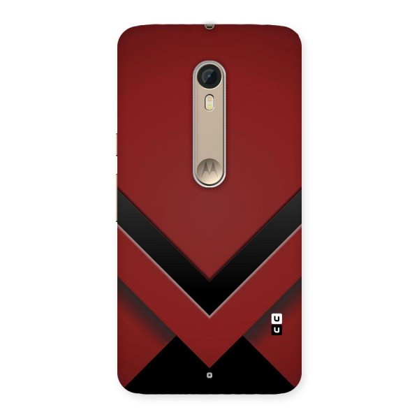 Red Black Fold Back Case for Motorola Moto X Style