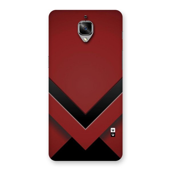 Red Black Fold Back Case for OnePlus 3
