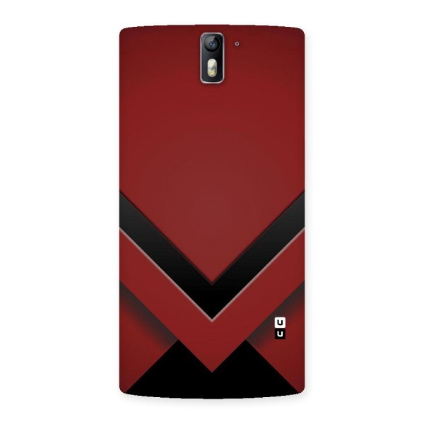 Red Black Fold Back Case for One Plus One