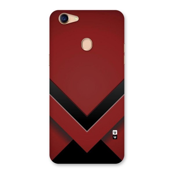 Red Black Fold Back Case for Oppo F5
