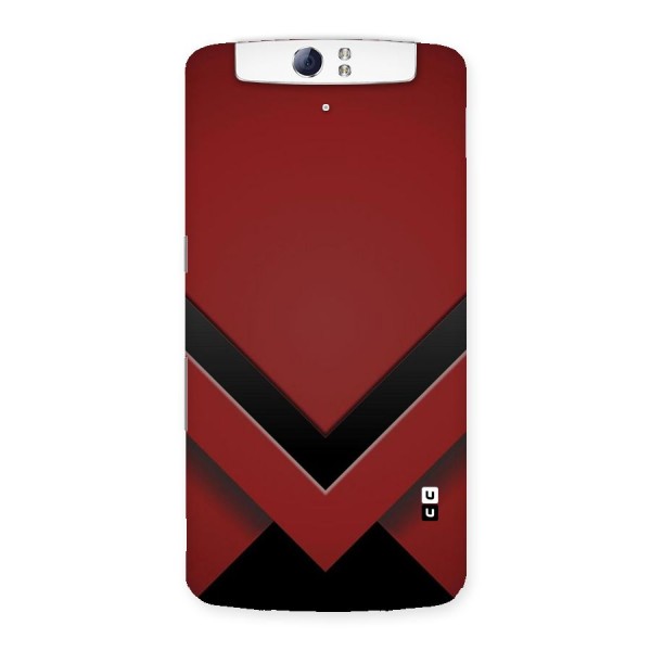Red Black Fold Back Case for Oppo N1
