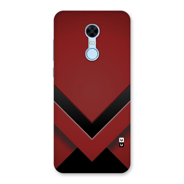 Red Black Fold Back Case for Redmi Note 5