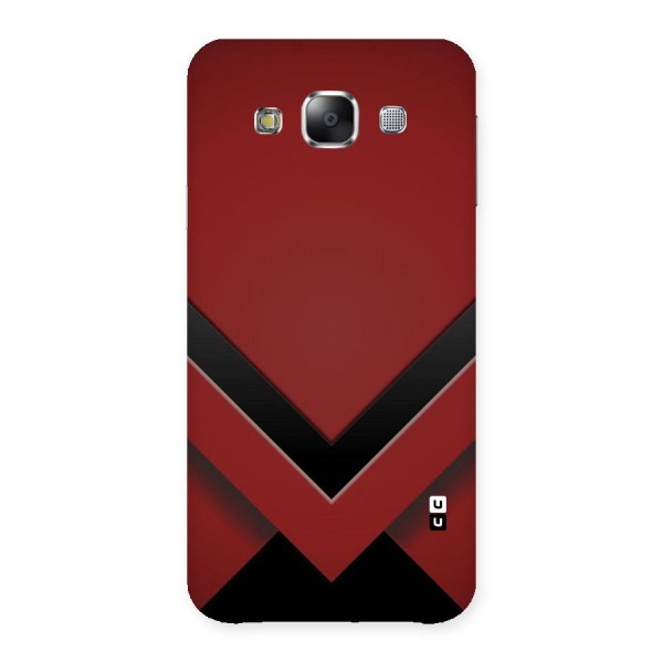 Red Black Fold Back Case for Samsung Galaxy E5