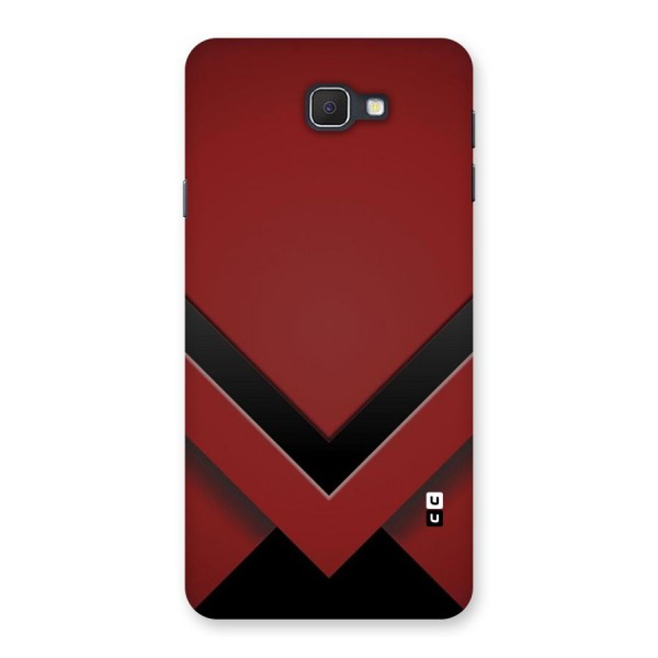 Red Black Fold Back Case for Samsung Galaxy J7 Prime