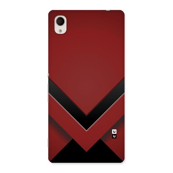 Red Black Fold Back Case for Sony Xperia M4