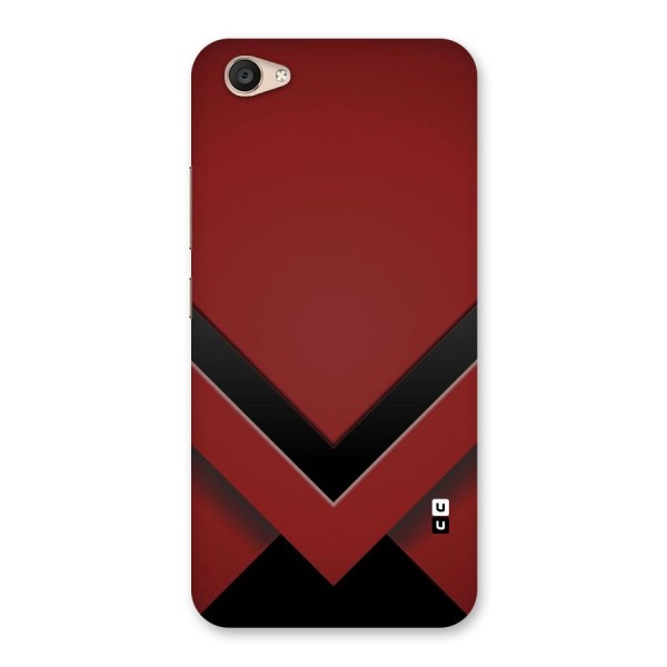 Red Black Fold Back Case for Vivo V5 Plus