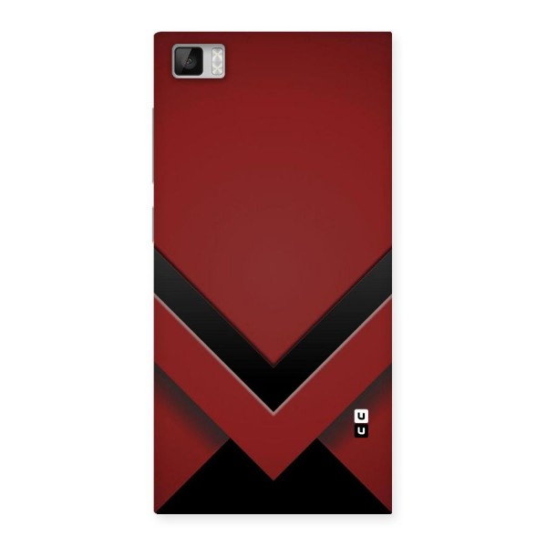 Red Black Fold Back Case for Xiaomi Mi3
