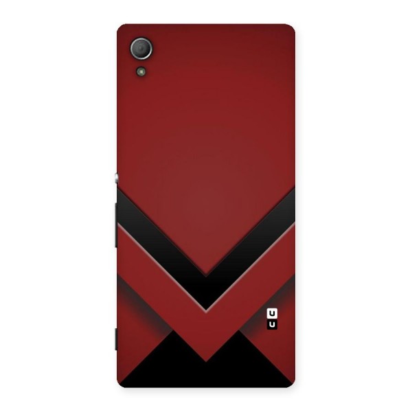Red Black Fold Back Case for Xperia Z3 Plus