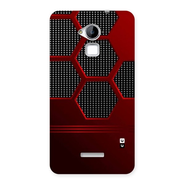 Red Black Hexagons Back Case for Coolpad Note 3