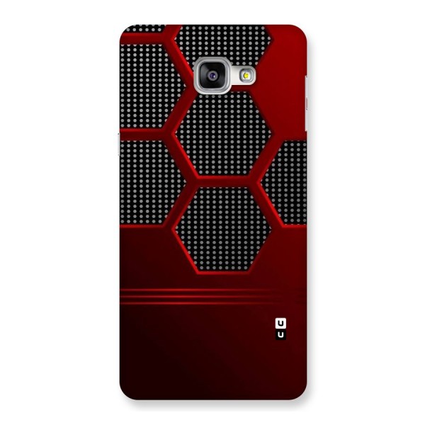 Red Black Hexagons Back Case for Galaxy A9