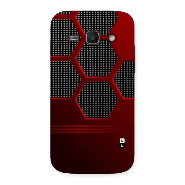 Red Black Hexagons Back Case for Galaxy Ace 3