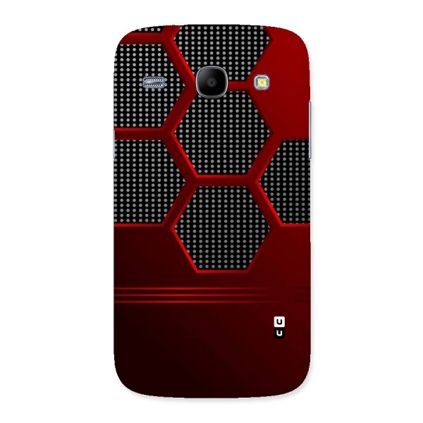 Red Black Hexagons Back Case for Galaxy Core