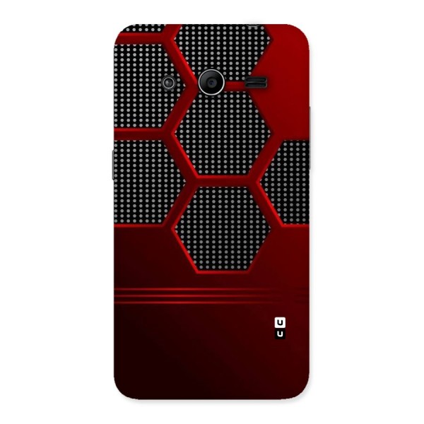 Red Black Hexagons Back Case for Galaxy Core 2