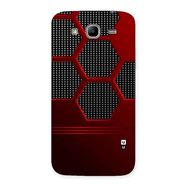 Red Black Hexagons Back Case for Galaxy Mega 5.8