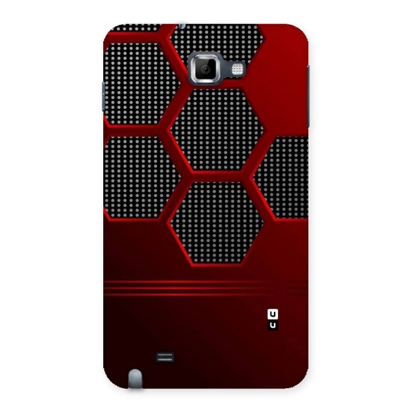 Red Black Hexagons Back Case for Galaxy Note